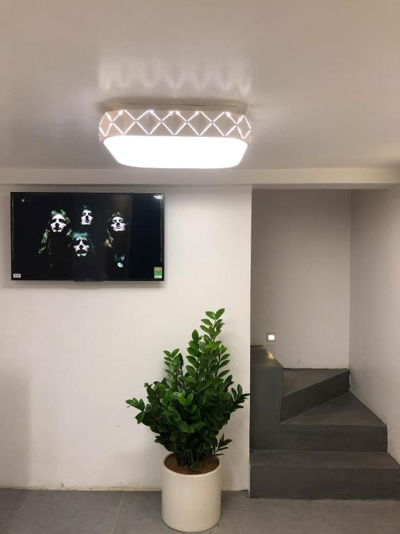 TV a/nebo společenská místnost v ubytování Hanoi Banana Hostel