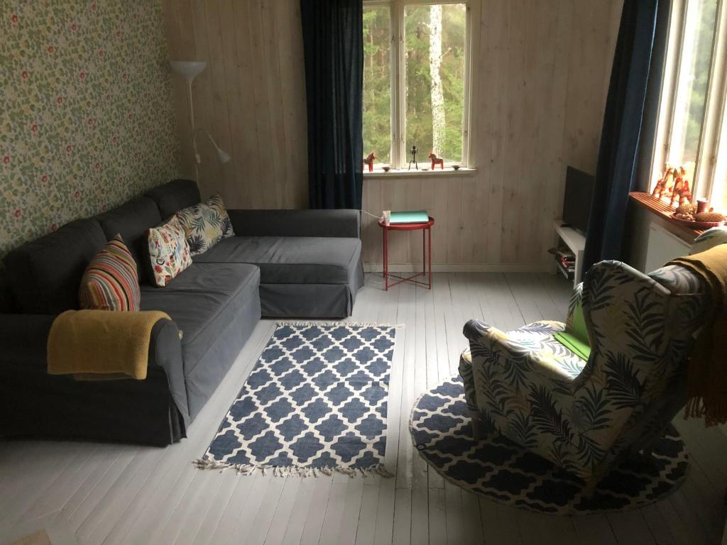 Posezení v ubytování Ferienhaus Småland