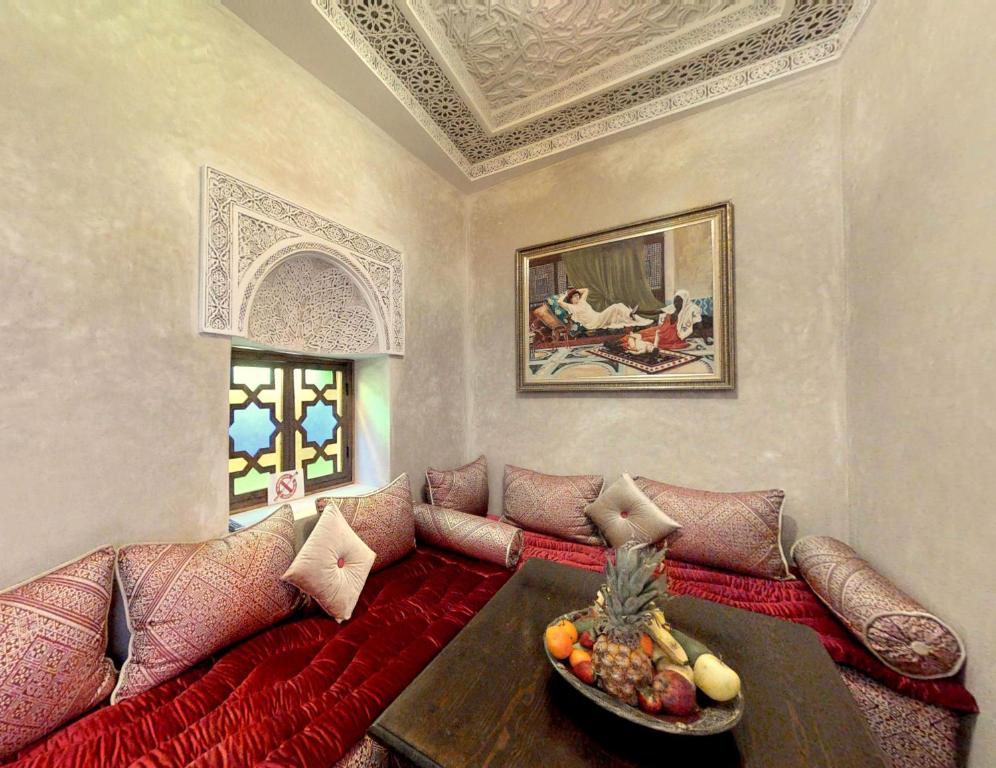 Posezení v ubytování Riad Sania By Ghali