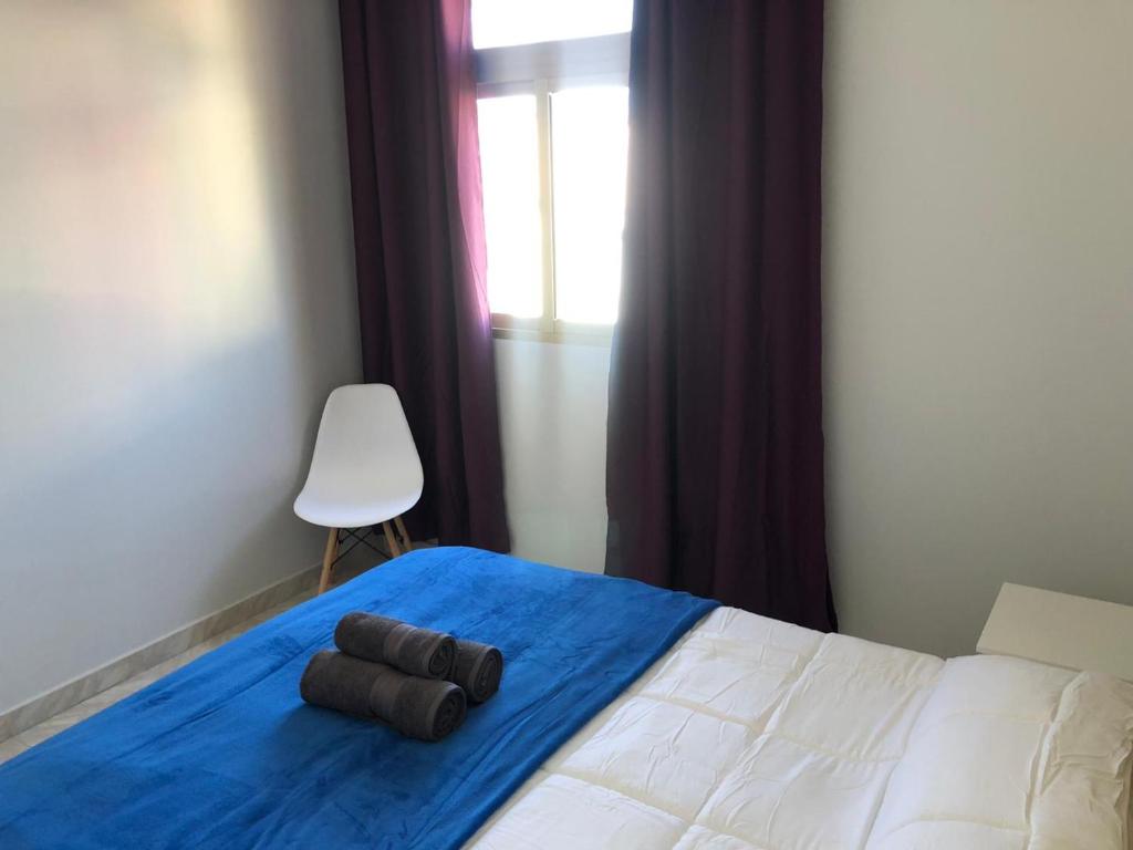 Postel nebo postele na pokoji v ubytování TABLERO 301, FANTÁSTICO APTO 6 pax , cerca PLAYA INGLÉS