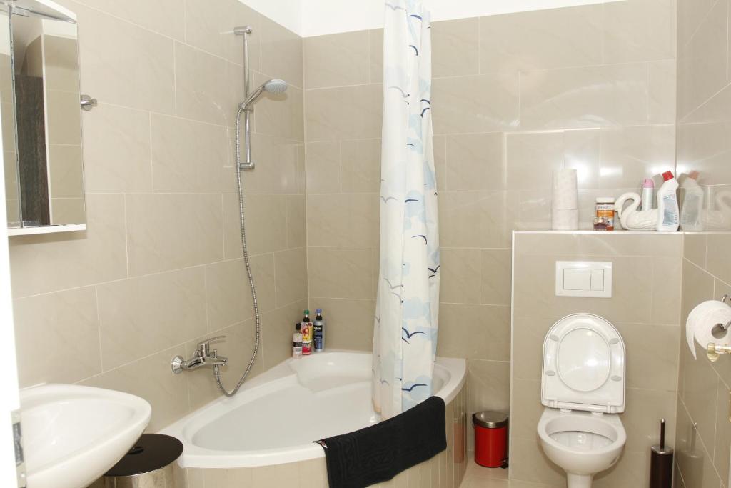 Koupelna v ubytování Stay-In Vienna 23