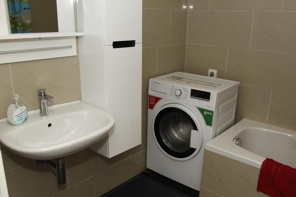 Koupelna v ubytování Stay-In Vienna 23