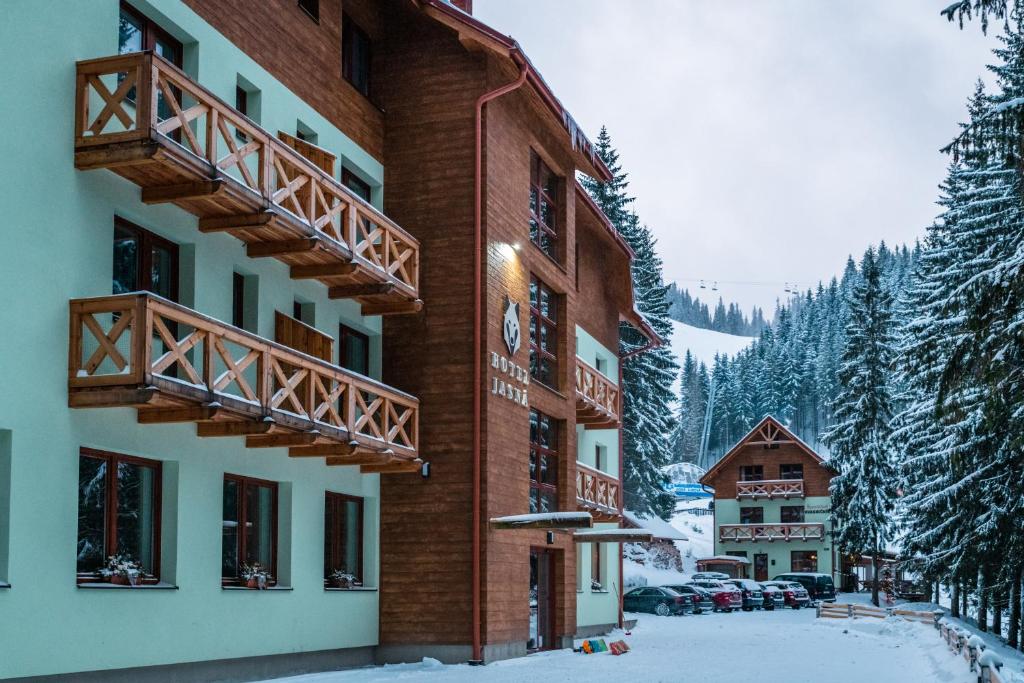 Hotel Jasná during the winter