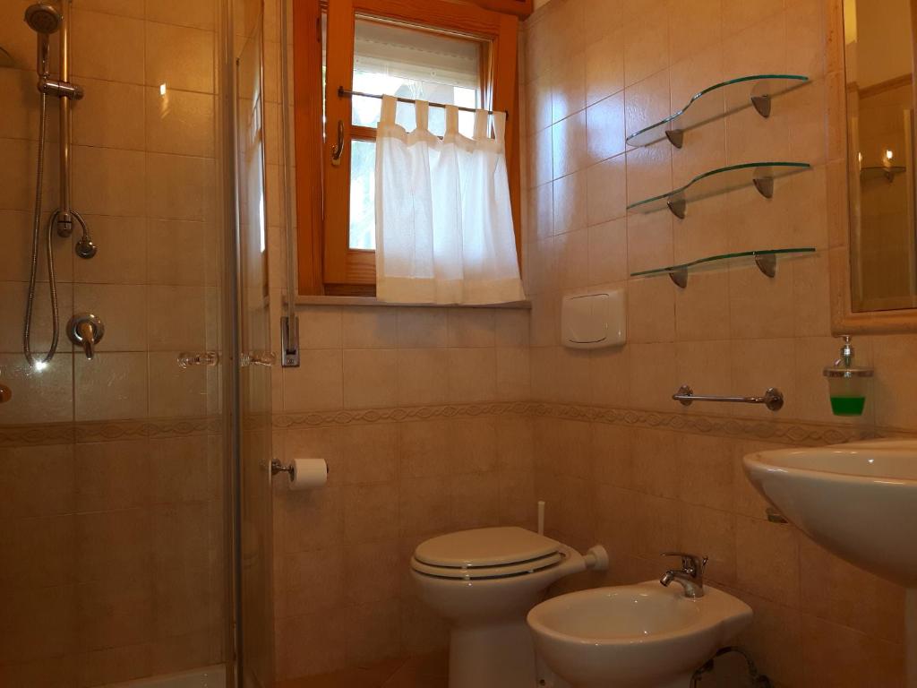 Koupelna v ubytování Villa I Tamarigi