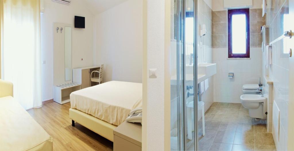 Koupelna v ubytování Hotel Nettuno