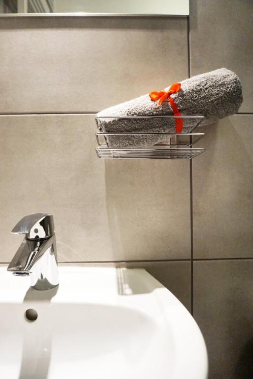 Koupelna v ubytování Expolis Residence - City Center MTP TARGI - 24h #betterthanyourEX