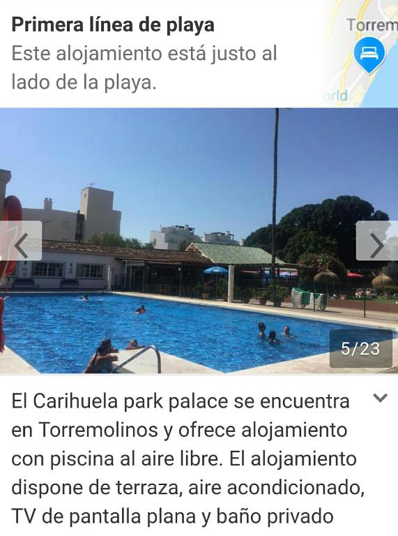 Bazén v ubytování Casa María Carihuela Park Palace nebo v jeho okolí