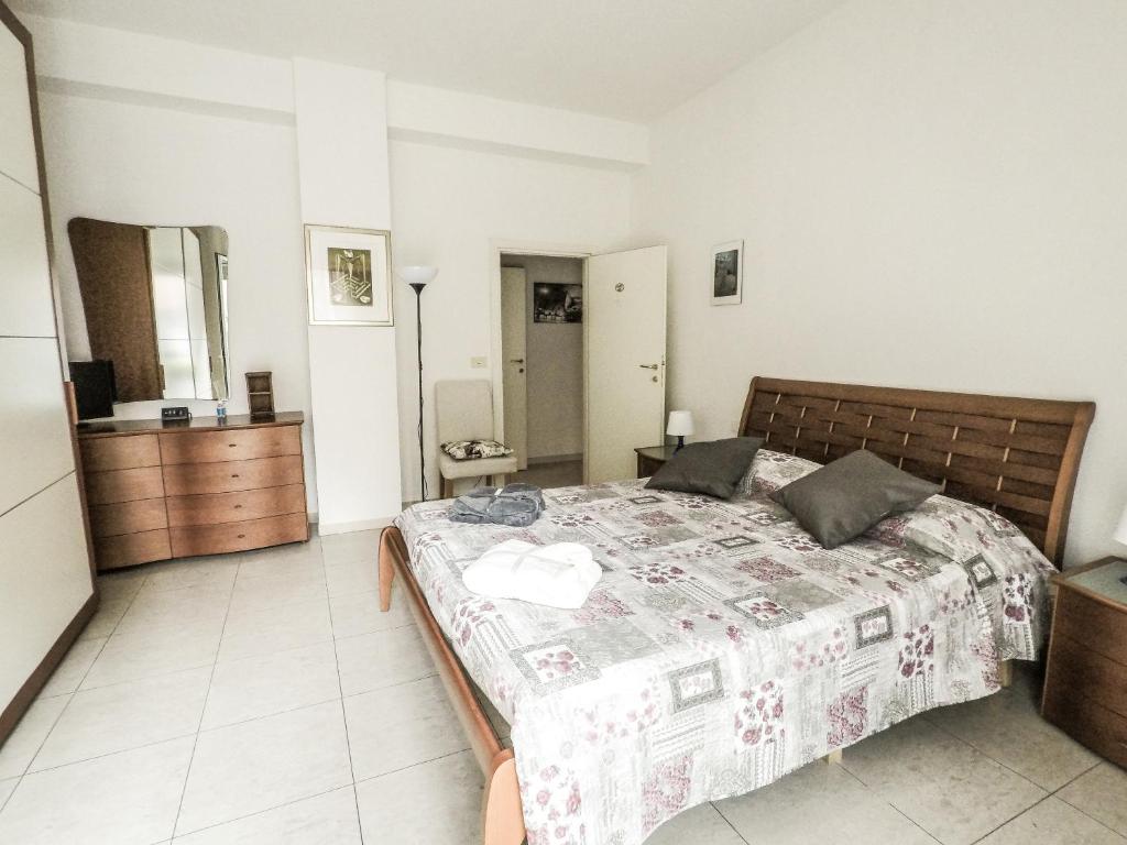 Posteľ alebo postele v izbe v ubytovaní Residenza Riva Reno - BOLOGNA