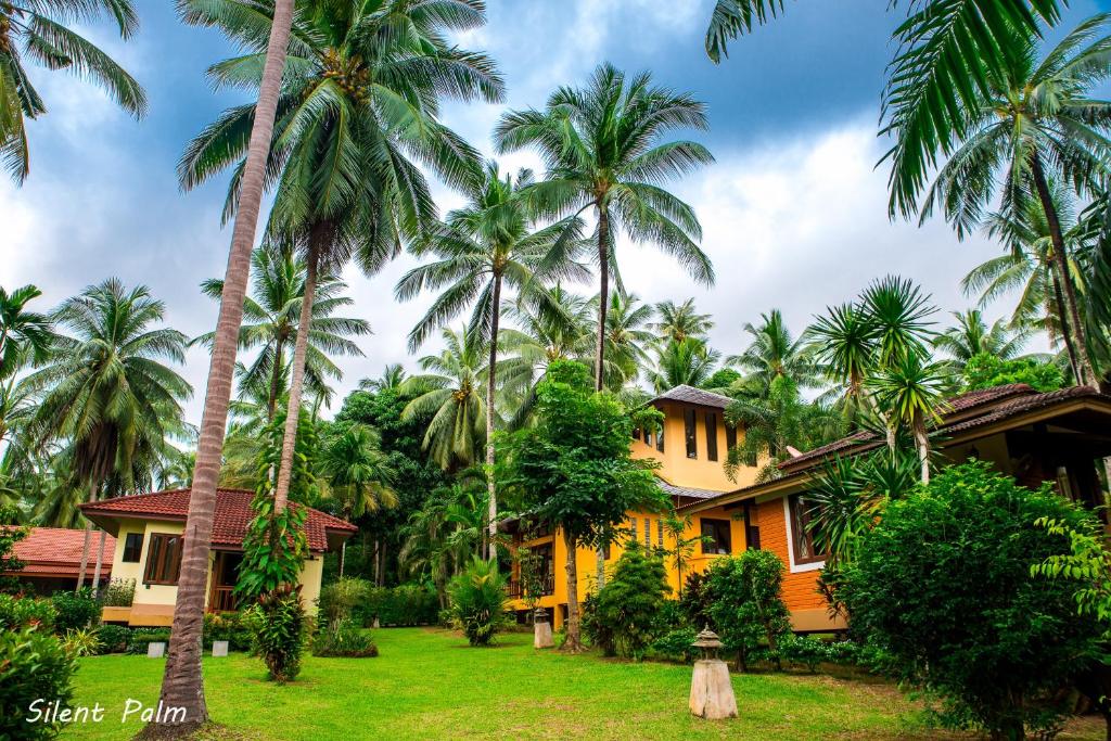 Zahrada ubytování Silent Palm Samui