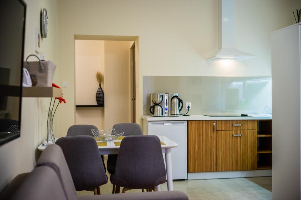 Kuchyňa alebo kuchynka v ubytovaní Apartament Wietora WAWELOFTS