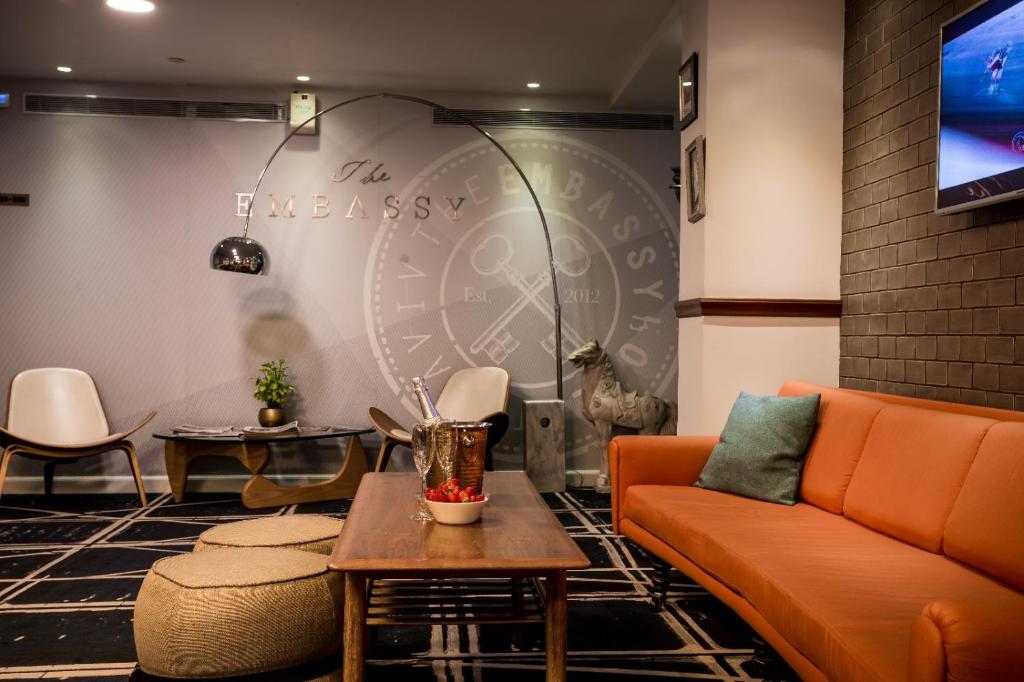 Posezení v ubytování Embassy Hotel Tel Aviv