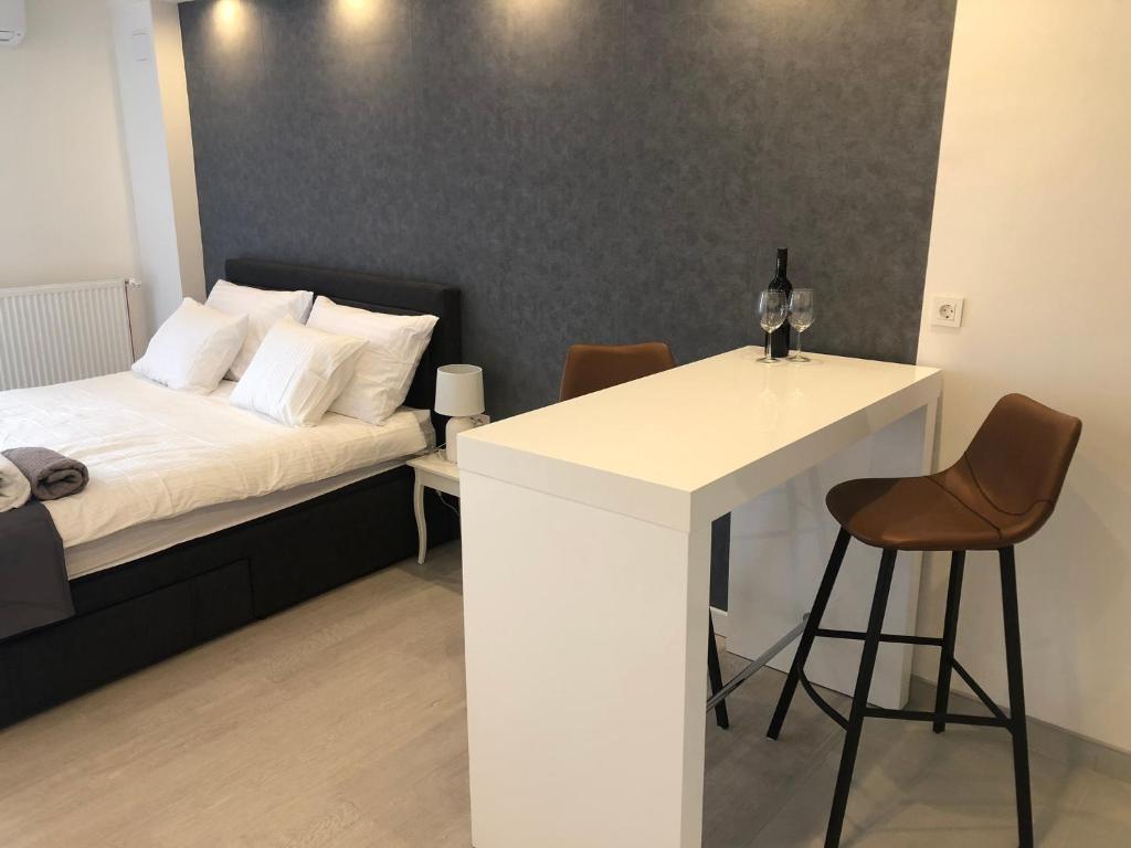 Zdjęcie z galerii obiektu Penthouse "Sky 17" s balkonom i besplatnim parkingom w Zagrzebiu