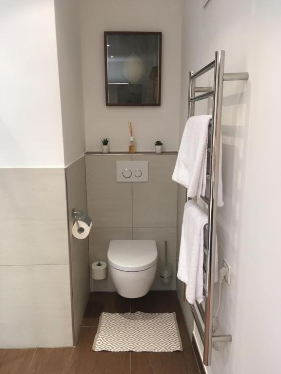 Koupelna v ubytování Apartment Hahnenkammblick