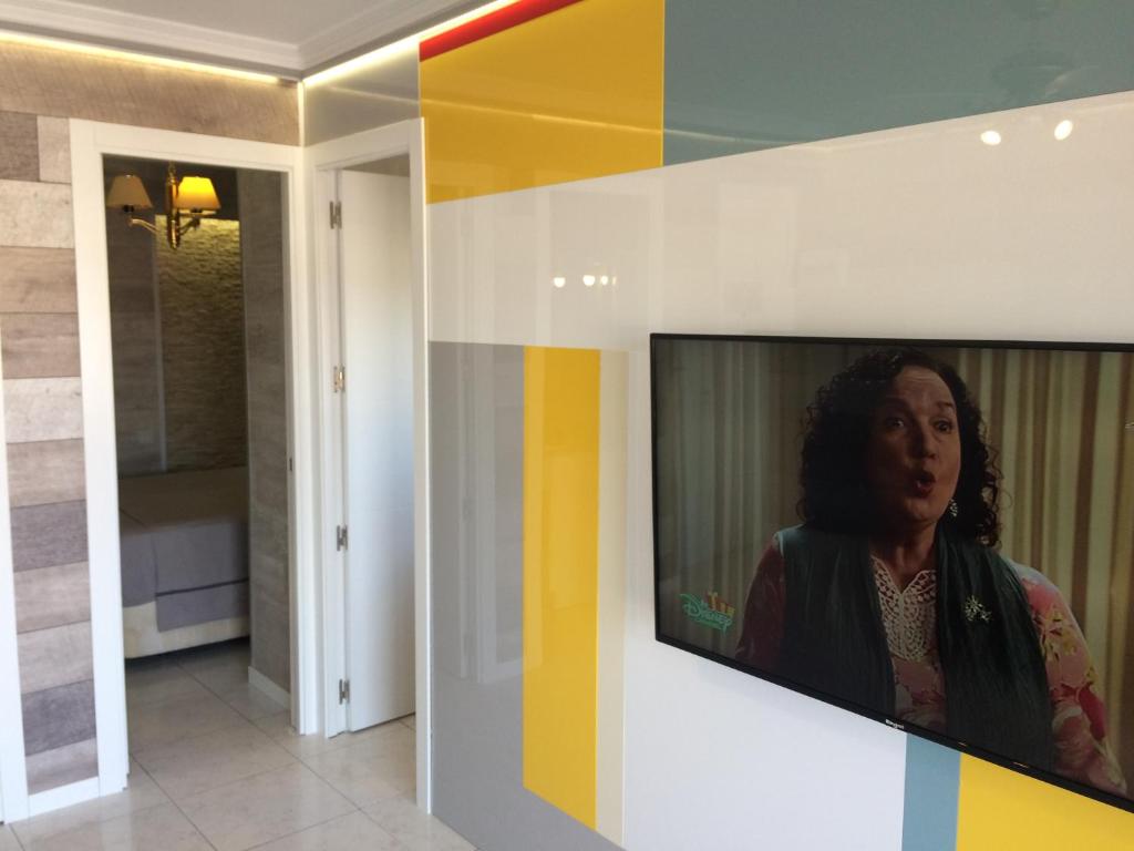 TV a/nebo společenská místnost v ubytování Apartamento en Salou con las vistas al Port Aventura