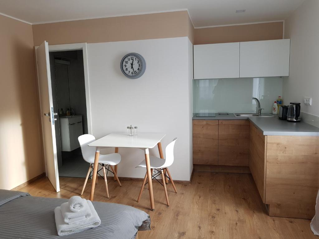 Kuchyň nebo kuchyňský kout v ubytování Apartmány Pec pod Sněžkou
