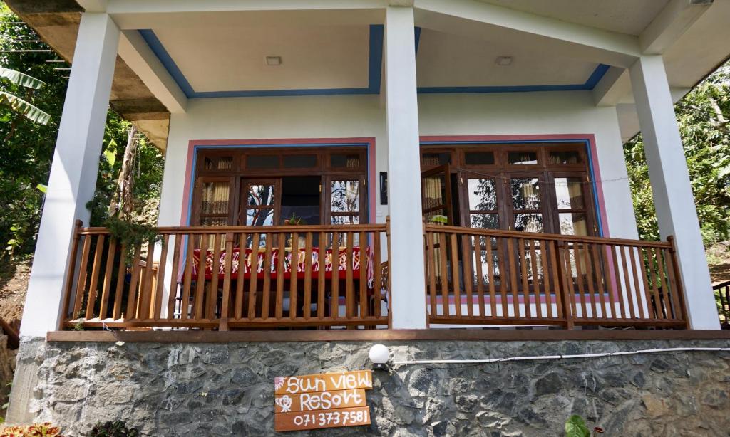 Balkón nebo terasa v ubytování Sun View Resort Kithalella