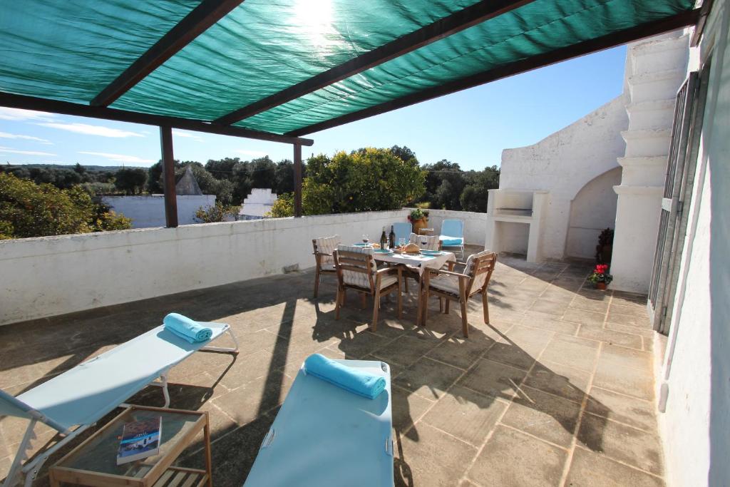 Balkón nebo terasa v ubytování Masseria Pugliese Farm