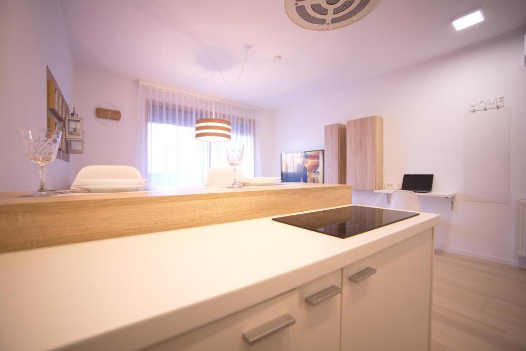 Kuchyň nebo kuchyňský kout v ubytování Marquise luxury design apartments | Zagreb best apartments