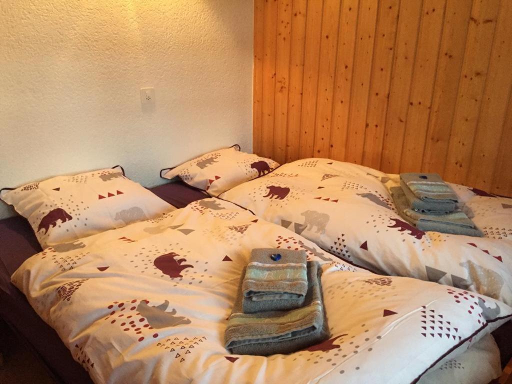 Postel nebo postele na pokoji v ubytování Chalet Michel