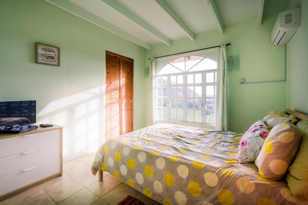 Ліжко або ліжка в номері flamboyantvilla