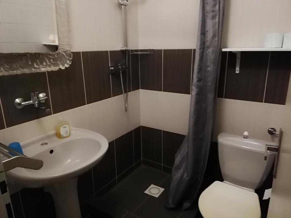 Koupelna v ubytování Orbis