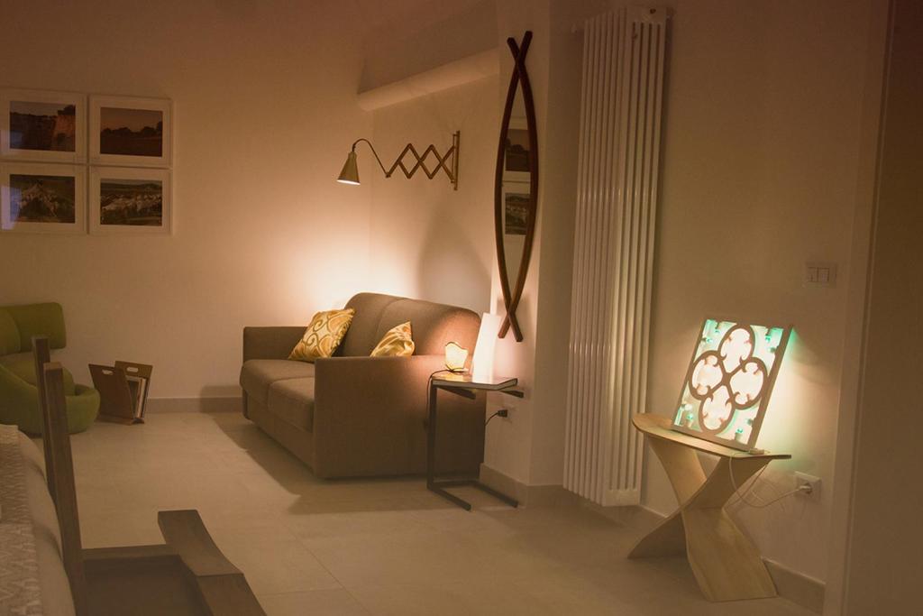 Posezení v ubytování Ai Sottani B&B Deluxe Suite