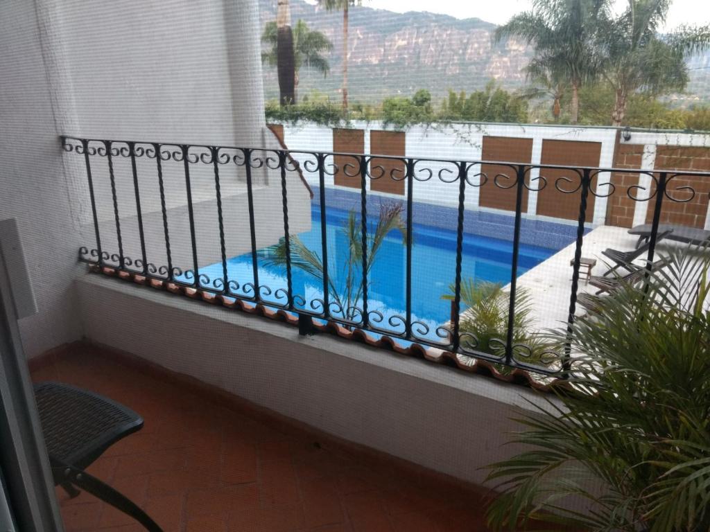 Bazén v ubytování HOTEL JD TEPOZTLÁN nebo v jeho okolí