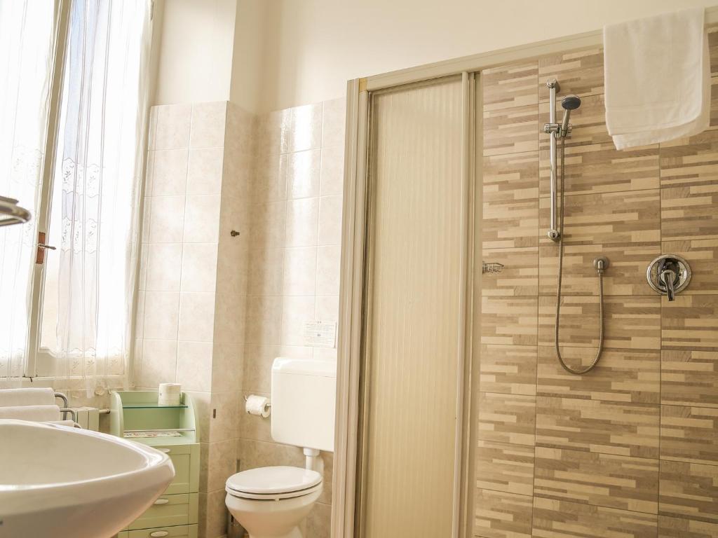 Koupelna v ubytování Hotel Portofino