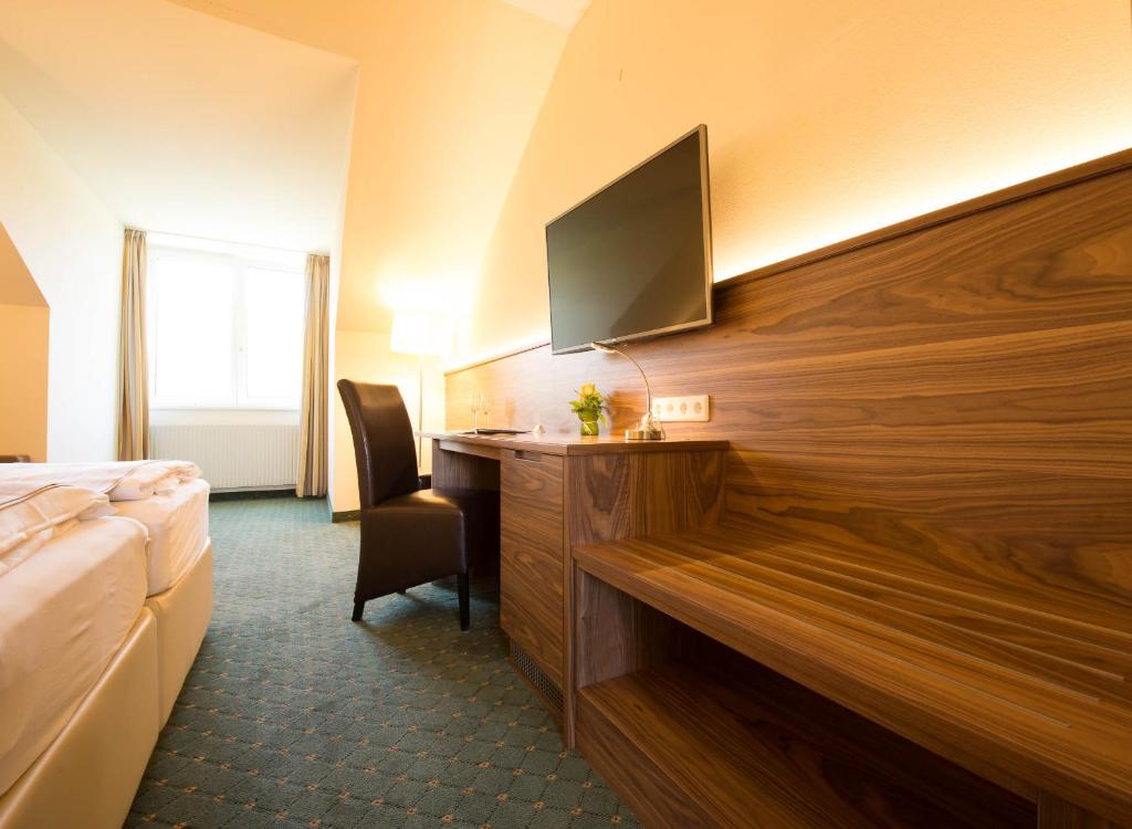 TV a/nebo společenská místnost v ubytování Hotel Beethoven