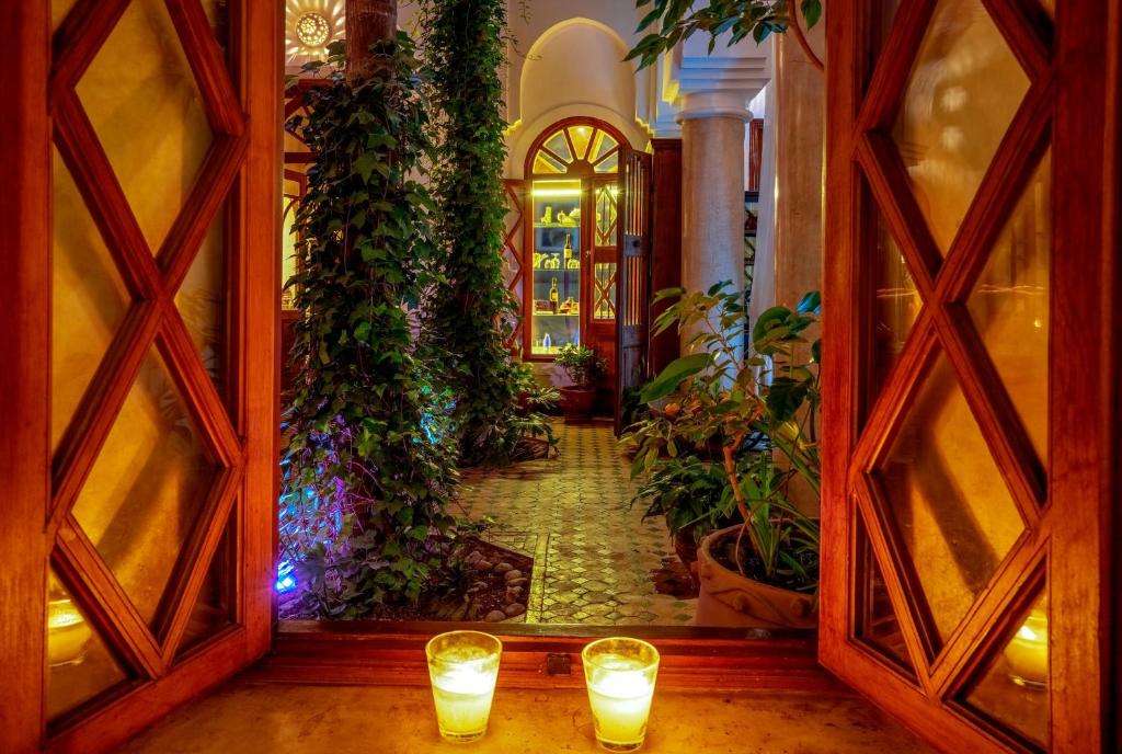 Zahrada ubytování Riad Ayadina & SPA