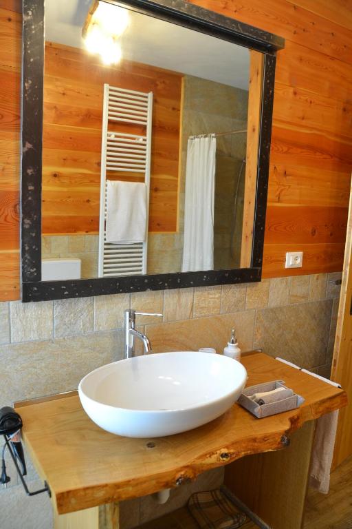 Koupelna v ubytování B&B L'albero e le stelle