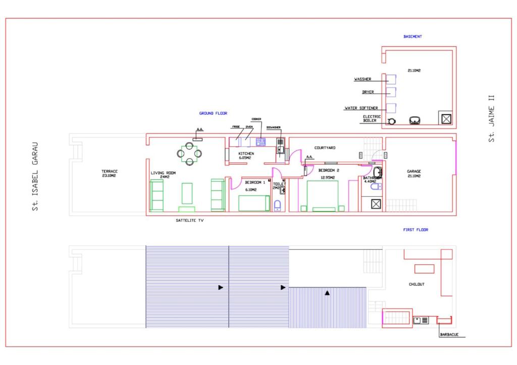 The floor plan of Ca Sa Padrina by LOCALITE