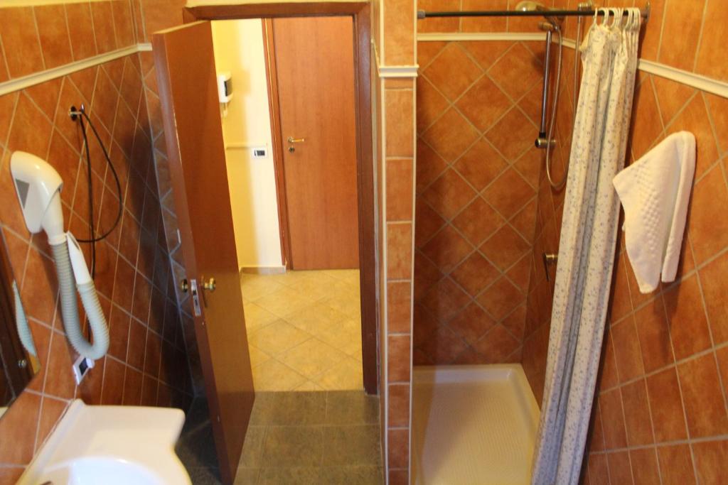 Koupelna v ubytování Hotel 106