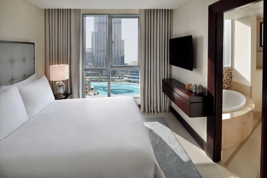 Two Bedroom Burj Khalifa & Fountain View Residence with Balcony