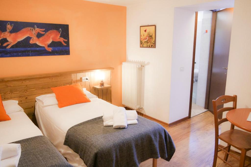Postel nebo postele na pokoji v ubytování Indren Hus