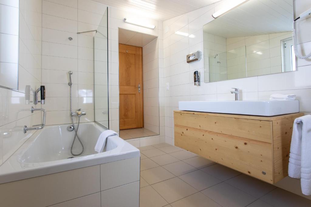 Koupelna v ubytování Meisser Lodge