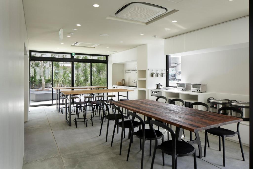 Restaurace v ubytování Piece Hostel Kyoto