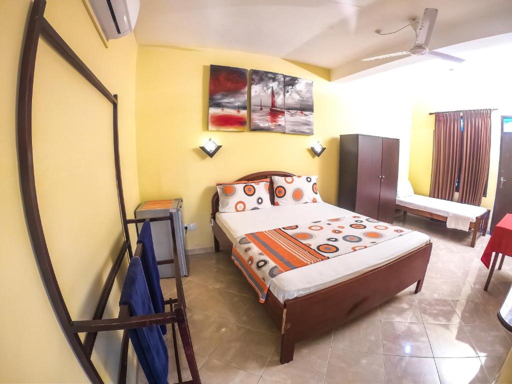 Katil atau katil-katil dalam bilik di Hotel Apollo