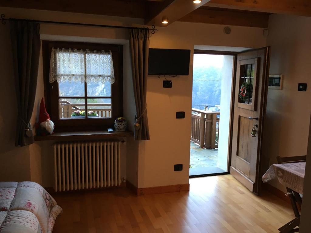 Postel nebo postele na pokoji v ubytování Lo Sougnet