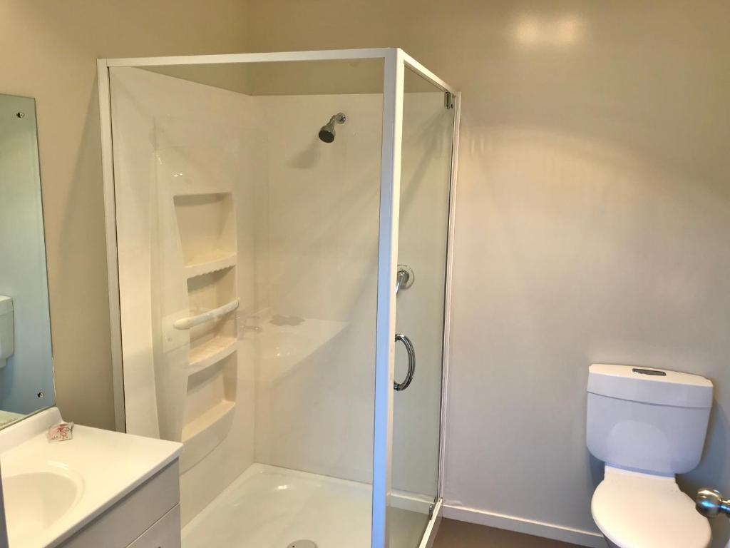 Koupelna v ubytování Phoenix Motels