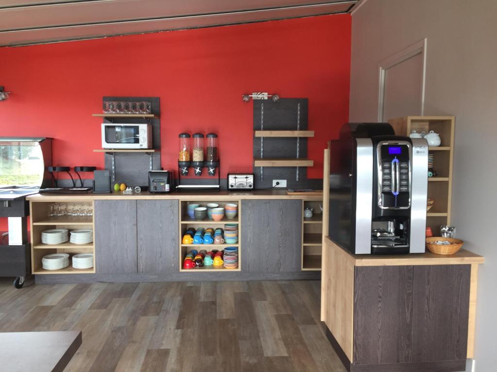 Kuchyň nebo kuchyňský kout v ubytování Hotel Lune Etoile