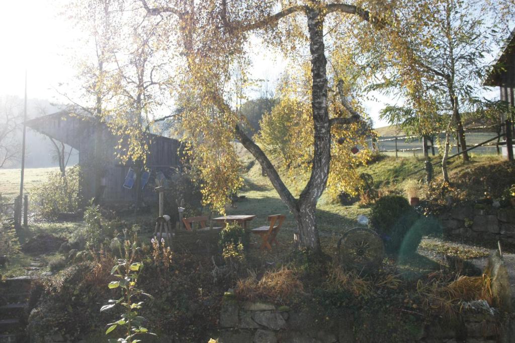Vonkajšia záhrada v ubytovaní Biohof Besenbäck