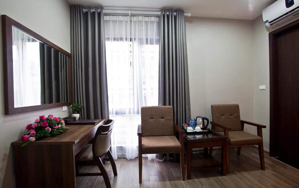 Posezení v ubytování Victor Hanoi Hotel