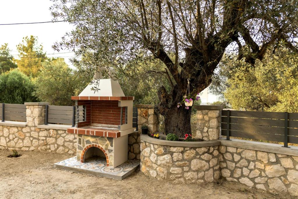 Zahrada ubytování Lindos Luxury Retro Villas