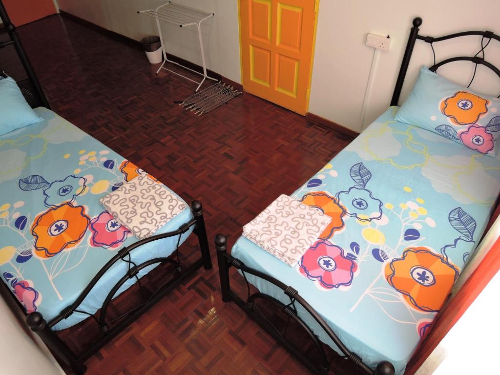Letto o letti in una camera di The Pillohouzzze
