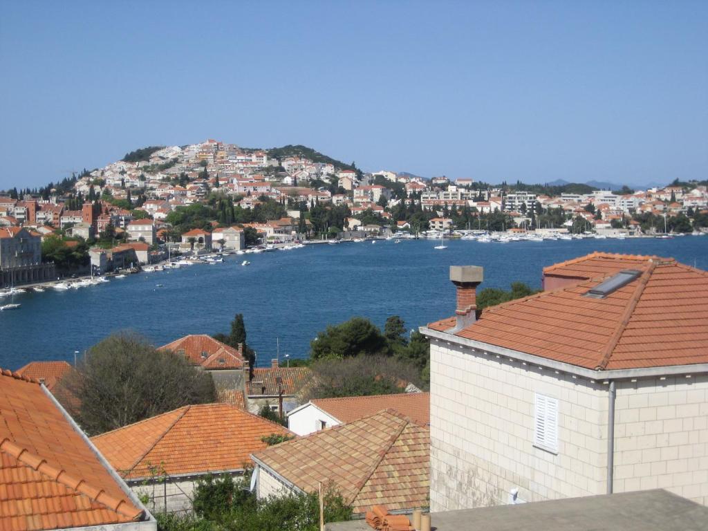 a view of a city and a body of water at Guesthouse Radić in Dubrovnik