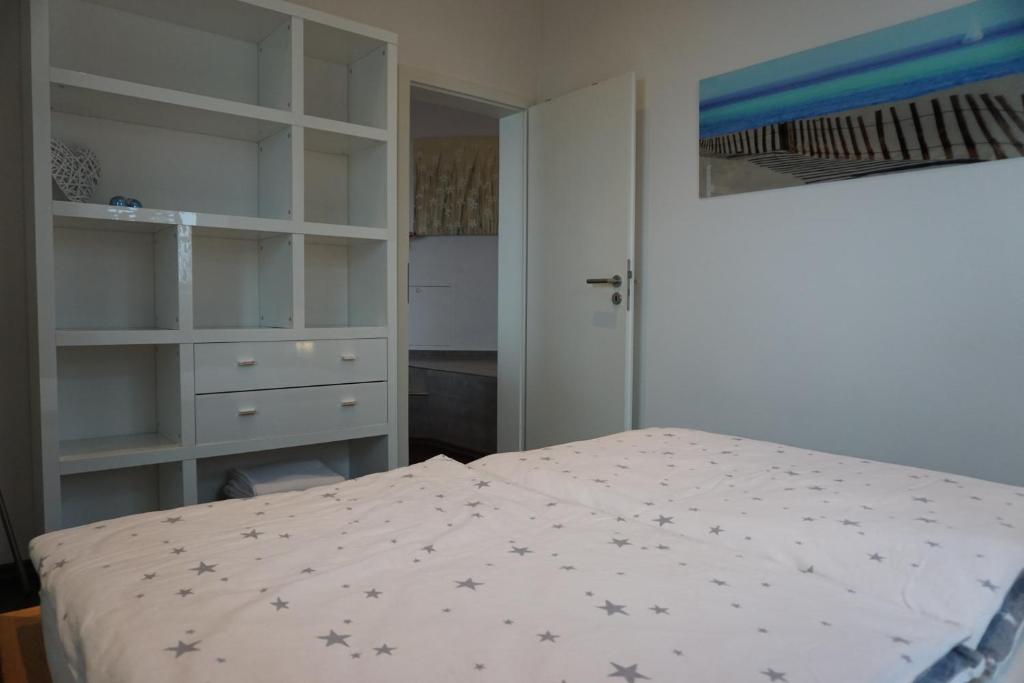 Postel nebo postele na pokoji v ubytování Ferienwohnung Bergblick