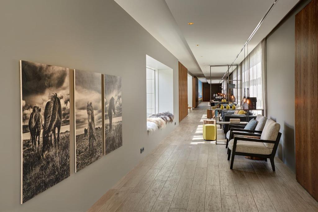 Posezení v ubytování Hotel Klaustur