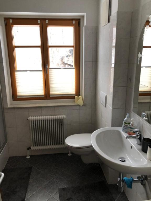 Koupelna v ubytování Villa Loserblick