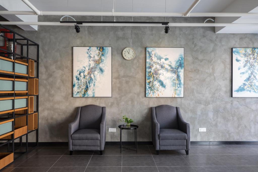 Posezení v ubytování 3-Plus Hotel